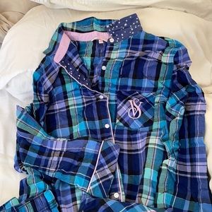 Victoria’s Secret Flannel Jammie Set - Small